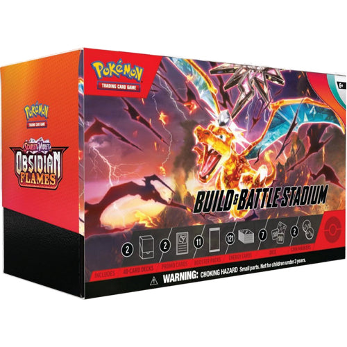 Pokemon Karten - Obsidian Flames - Build & Battle Stadium Box (Englisch)