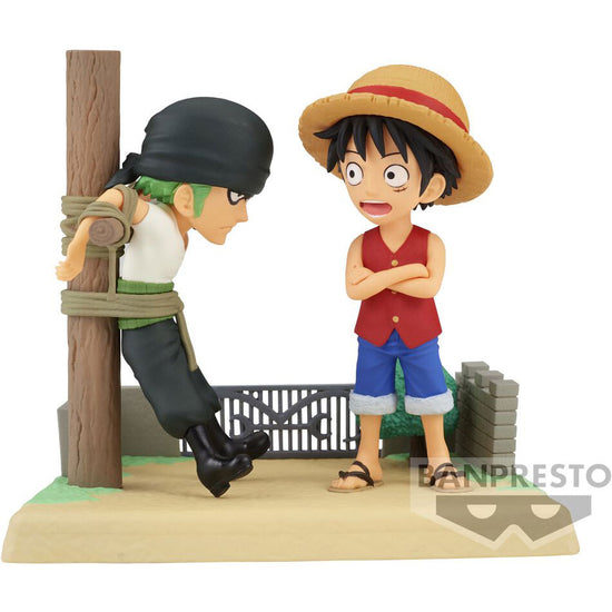 One Piece - Ruffy vs Roronoa Zoro (Log Stories) Banpresto Figur