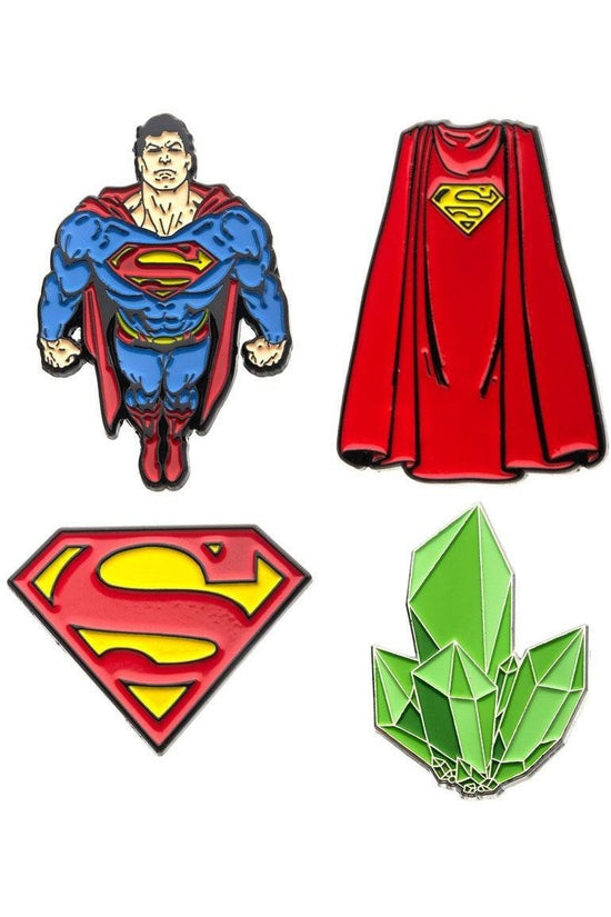 DC Comics | Superman Ansteck-Pin 4er-Set - Stuffbringer