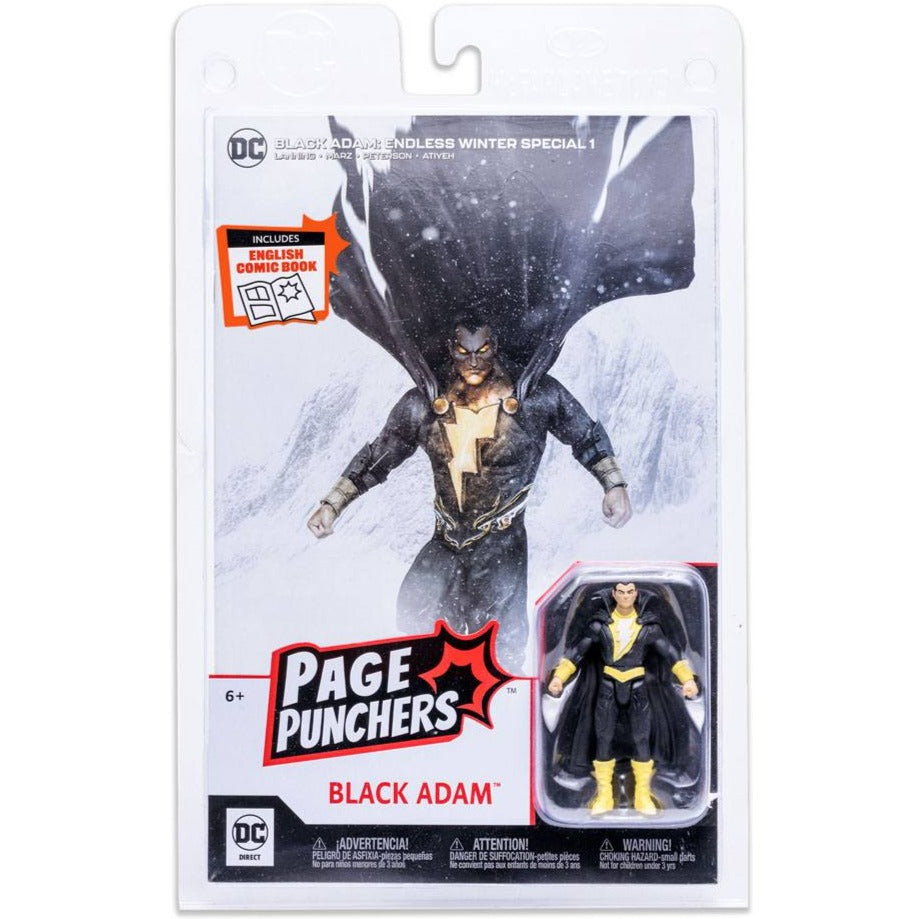 DC Page Punchers | Black Adam (Endless Winter) Actionfigur & Comic (Englisch)