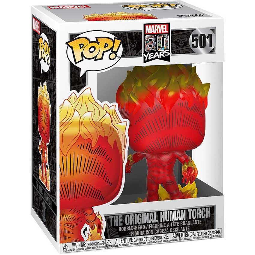 Marvel 80th | Human Torch (First Appearance) Funko Pop Vinyl Figur