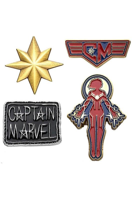 Marvel | Captain Marvel Ansteck-Pin 4er-Set - Stuffbringer