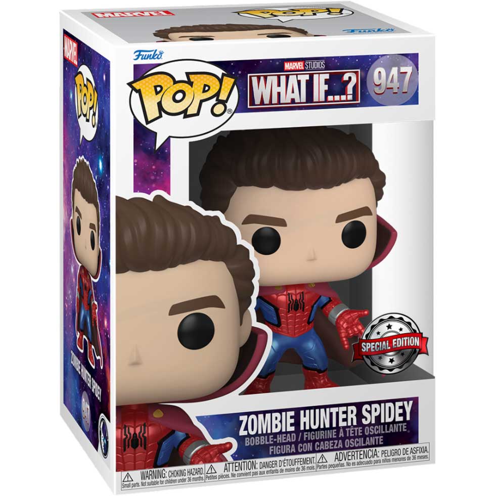 Marvel - What If | Zombie Hunter Spidey (Exc) Funko Pop Vinyl Figur