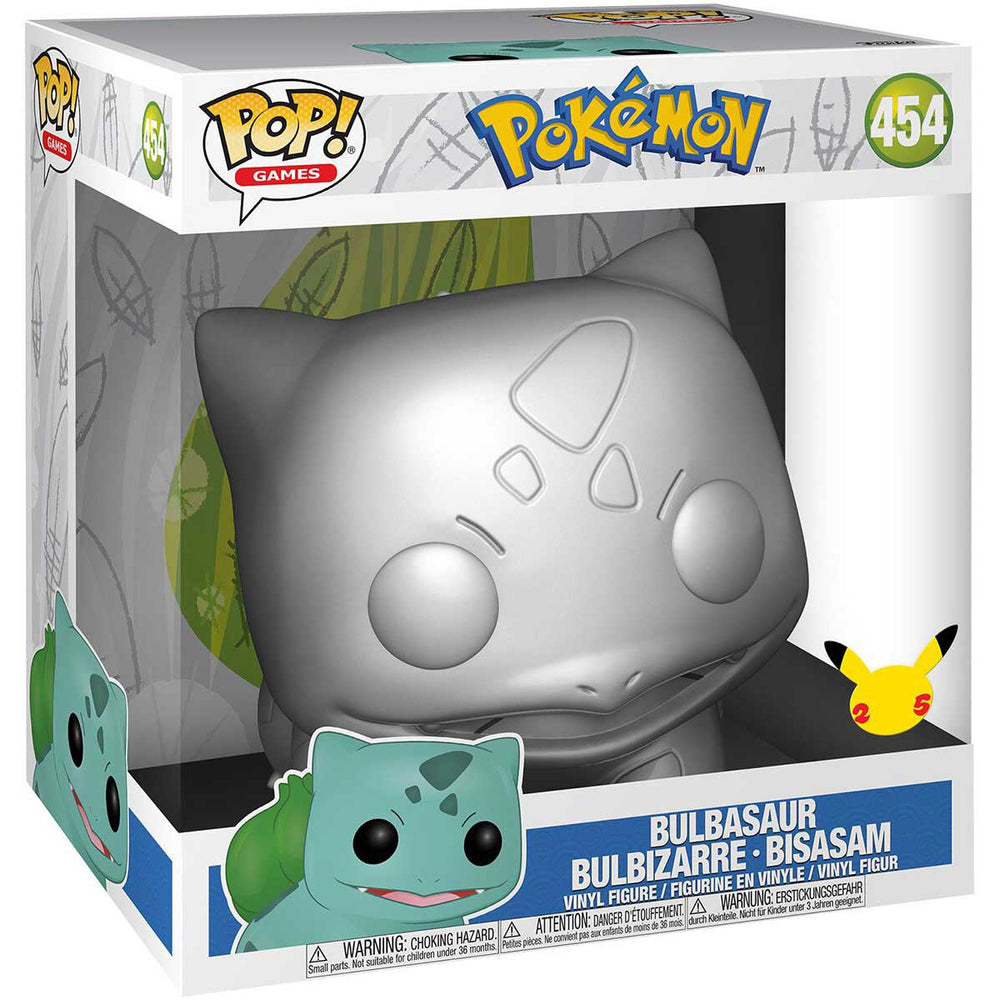 Games (454) Pokemon - Bisasam (Silver Metallic) Funko POP Figur