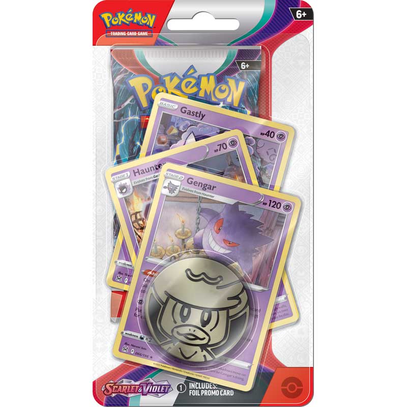 Pokemon Karten - Scarlet & Violet - Gengar Premium Checklane Blister (Englisch)