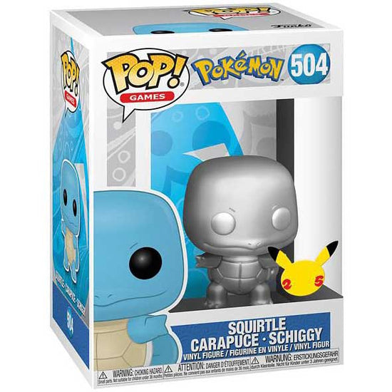 Games (504) Pokemon - Schiggy (Silver Metallic) Funko POP Figur