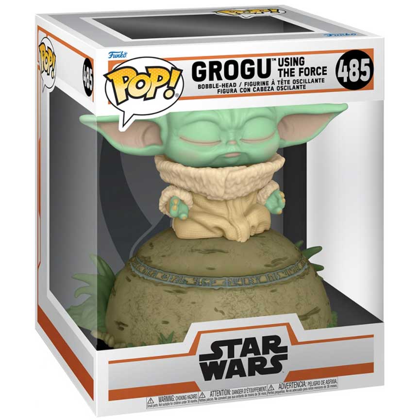 Star Wars - The Mandalorian | Grogu (The Force) Funko Pop Deluxe Figur