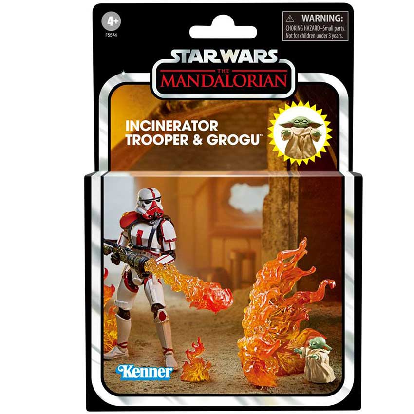 Star Wars | Incinerator Trooper & Grogu (Vintage Collection) Actionfigur