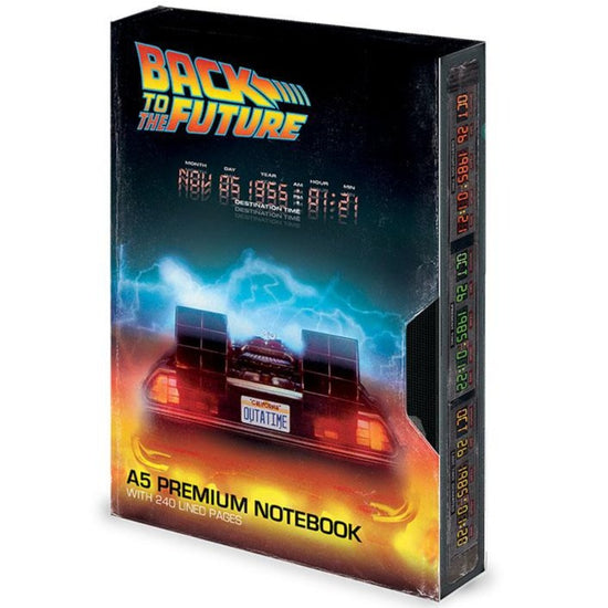 Zurück in die Zukunft | Retro VHS Style Premium Notizbuch A5